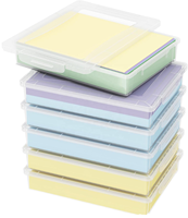 Boîtes de rangement multifonctionnelles en plastique Lifewit, lot de 6, transparentes, avec couvercles à fermeture, pour le bureau, la salle de classe, le rangement de documents, style moderne et rectangulaire