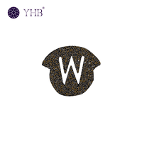 Nouvelles patchs thermocollants en strass pour la décoration de vêtements, avec logo personnalisé en verre scintillant, technologie de transfert thermique