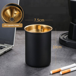 Asbak Mobil Anti-Angin Bentuk Corong Kreatif dari Logam Stainless Steel yang Dapat Dilepas dengan Logo Kustom, Anti-Angsa Abu, Dekorasi Rumah dan Ruangan - Product Image 5