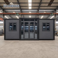Maison mobile modulaire SUNRISE personnalisée, conteneur détachable de 20 pieds, pour camp minier, bureau préfabriqué