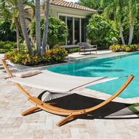 13FT Hardword Arc Hamac Stand pour Jardin Extérieur Piscine Patio