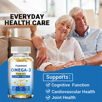 Capsules d'huile de poisson Oméga-3 OEM ODM 500mg 1000mg – Compléments alimentaires pour la santé cardiaque et cérébrale – Gélules molles d'huile de poisson Oméga 3 EPA DHA
