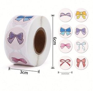 Autocollants circulaires adhésifs en gros, 500 étiquettes de Noël « Merci » pour la décoration intérieure - Product Image 6