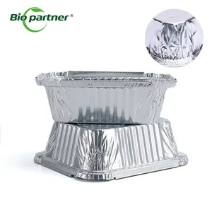 Factory Takeaway Aluminum Foil Lunch Box Bakery Fast Food Disposable Packaging Box Air Fryer Tin Foil Tray