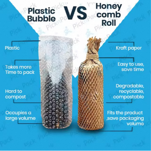 Rollo de Papel Kraft Ecológico Picknpack, 15 Pulgadas x 250 Metros, Bolsa Protectora Flexible y Ligera Sin Plástico - Product Image 4