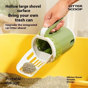 Nuova scatola di stoccaggio per la pulizia della cacca per cani e gatti a prova di odore integrato per lettiera per gatti di grande capacità - Product Image 2