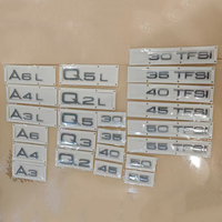 Autocollant de logo de coffre arrière de voiture 3D ABS 2.0/3.0/4.0 30-60 TFSI TDI V6T 2.0T A1-A8 Q2-Q7 Garantie 1 an
