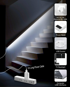 ESann Advanced Technology DC5V USB Leds/<span class=keywords><strong>M</strong></span> Hell 8mm Breite IP20 Uniform Glow Flexible COB LED-Streifen leuchten - Product Image 3