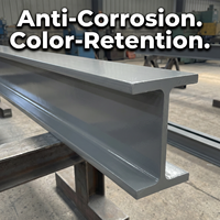 Revêtement de finition protecteur longue durée, anti-corrosion, anti-rouille et résistant aux UV pour les surfaces de structures en acier de bâtiments industriels
