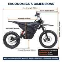 BlazeTrek M7 Pro, Motocicleta Eléctrica Resistente para Niños, Batería de Litio de 60V 27Ah, Motor de 5000W, Pantalla a Color G518, Frenos Hidráulicos