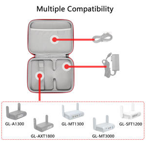 Estuche Rígido de Transporte para Router Inalámbrico <span class=keywords><strong>GL.iNet</strong></span> GL-SFT1200 / GL-MT1300, Estuche de Viaje de EVA para WiFi - Product Image 2