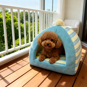 Cama de Invierno para Mascotas con Diseño de Nido de Hongo Cálido para Gatos y Perros - Product Image 2