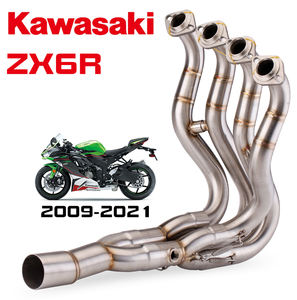 Tubo de enlace medio, Conector de Escape intermedio para <span class=keywords><strong>Kawasaki</strong></span> <span class=keywords><strong>ZX6R</strong></span>, ZX636, años <span class=keywords><strong>2009</strong></span> a 2021 - Product Image 2
