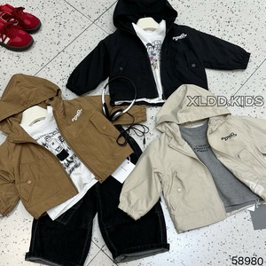 Nouvelle veste à capuche unie pour enfants 2026 - Blouson coupe-vent léger avec poches fonctionnelles pour garçons et filles - Product Image 2
