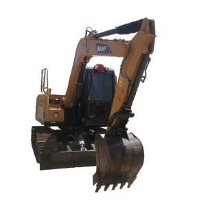 SANY SY75C 2022 Used Hydraulic Crawler Excavator 7 Ton Excellent Condition 1 Year Warranty Original <b>Paint</b> for Video Inspection - Product Image 1