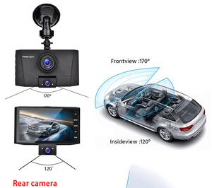 4 "<span class=keywords><strong>dvr</strong></span> 3 עדשה 170 רחב מעלות <span class=keywords><strong>hd</strong></span> 1080p מצלמת פס נייר מקף מסך דאף מצלמה מקף נייר וידאו עדשה כפול - Product Image 4