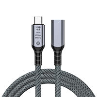 Cable USB4 en Forma de Codo de Aleación de Aluminio, Carga Rápida PD de 240 W, Transferencia de Datos de 40 Gbps, Video de Alta Definición de 8K, Compatible con Thunderbolt 4