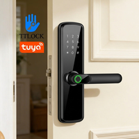 Cerradura Inteligente para Apartamento, con WiFi, Desbloqueo Remoto, Huella Dactilar, Contraseña, Teclado, Sistema de Seguridad para el Hogar, Cerradura Digital Inteligente TTlock