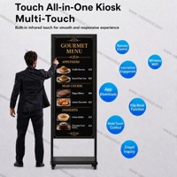 Système d'affichage vidéo publicitaire vertical pour intérieur et extérieur, totem numérique de 43, 49, 55, 65 pouces, signalisation numérique pour ascenseurs, magasins de détail