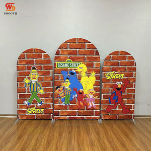 Toile de fond géométrique rectangulaire en acier inoxydable SMOOTH pour mariage, fête, anniversaire, avec design miroir, or/argent, tissu personnalisé - Product Image 3