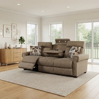 Minimalistische Weiche Samt-Elektro-Relaxsofas 3-Sitzer Couch Wohnzimmermöbel Mit Ausziehfunktion