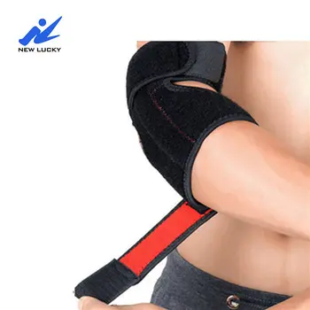 Neoprene Breathable Elbow Brace Adjustable Compression Elbow Support For Tennis Sports