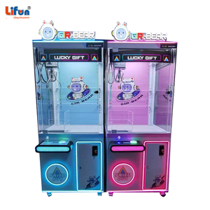 利方人形キャッチャー：コイン式キッズ向け景品ゲーム、透明キャビネットクレーンアーケード機、カード決済対応クレーンゲーム - Product Image 1