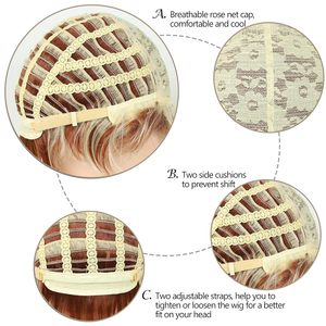 Le Migliori Parrucche Sintetiche Corte Nere Ricci e Voluminose, Parrucche Pixie per Donne Bianche in Europa e America - Product Image 5
