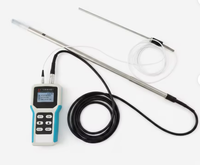 Anemometer Termal Portabel Langsung dari Pabrik, Pengukur Kecepatan Udara Berkecepatan Tinggi Maks 300m/s untuk Pengukuran Angin Pipa & Ventilasi
