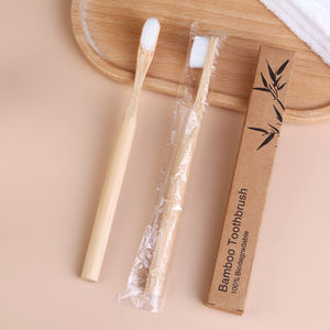 Sikat gigi bambu, sikat gigi bambu kayu yang ramah lingkungan Super lembut mudah terurai untuk dewasa dengan bebas BPA, sikat gigi bambu bulu lembut - Product Image 3