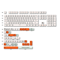 Keyboard mekanik custom Royal Kludge botanical nordic dsa dengan keycaps cherry thermal sublimation untuk gaming