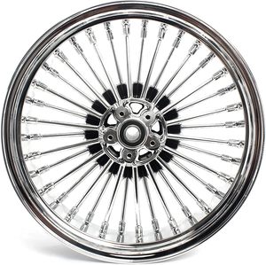 Rin Cromado ZCLH de 18 Pulgadas con Radios Gruesos para Modelos Softail <span class=keywords><strong>Fat</strong></span> Boy Dyna Street <span class=keywords><strong>Bob</strong></span> 2006-2017, Hecho en China - Product Image 3