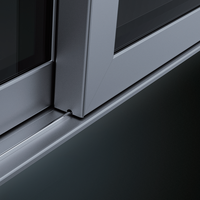 Ventana Corredera de Aluminio Integrada con Persiana, Control Solar, Doble Acristalamiento, con Persiana Horizontal para Oficina, Precio de Fábrica