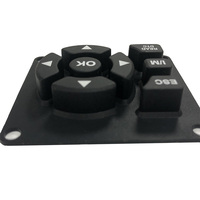 Clavier MIDI 4x4 personnalisé en caoutchouc de silicone avec gravure laser pour équipement de télécommunication, marque Bohao, MOQ 50 pièces