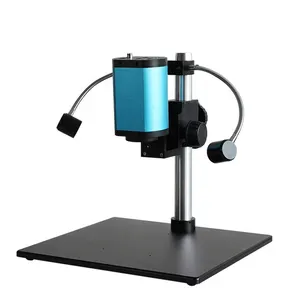 Câmera integrada do microscópio digital de medição do foco automático completo 4K com luz LED ajustável do software de medição