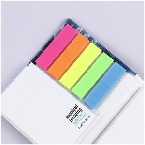 Blocs de Notas Autoadhesivos Personalizados para Oficina con Tapa Dura, Notas Adhesivas con Logotipo Personalizado Impreso y Banderas de PET Coloridas (Colores Personalizados) - Product Image 4