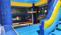 Glissière gonflable sèche en PVC Commercial, combo gonflable gonflable moonwalk, château de saut, maison de rebond pour enfants adultes