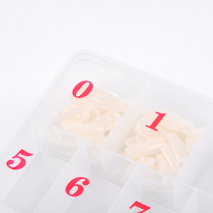 Boîte de rangement transparente en plastique pour 1000 faux ongles – Organisateur vide pour salon de manucure, outils de nail art, présentoir de rangement - Product Image 5