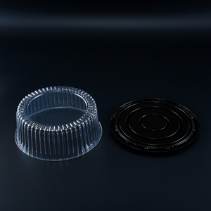 Dùng một lần Vòng bánh bánh tàu sân bay 9 inch nhựa bánh <span class=keywords><strong>container</strong></span> với mái vòm có nắp đậy rõ ràng bánh sinh nhật hộp bánh sandwich khay - Product Image 4