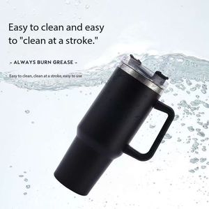 Vaso Térmico de 40 oz con Asa, Botella de Agua y Café de Acero Inoxidable para Auto, Portátil, de Gran Capacidad, Taza Térmica de Viaje - Product Image 2