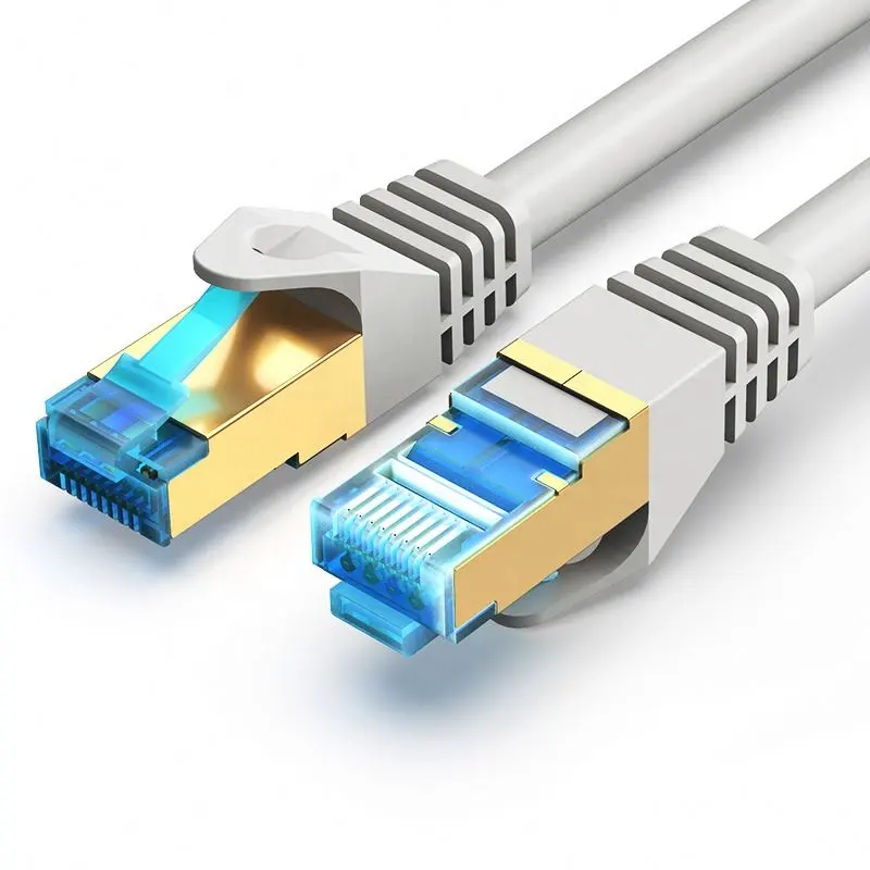 Cabo de internet rj45 cat7 para cabos de comunicação, computador