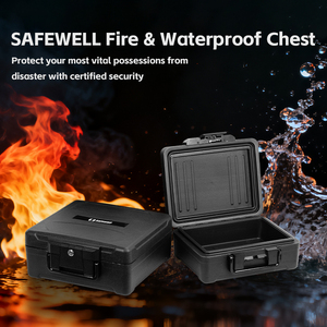 <span class=keywords><strong>Coffre</strong></span>-fort <span class=keywords><strong>ignifuge</strong></span> portable Safewell <span class=keywords><strong>Coffre</strong></span>-fort de sécurité résistant au feu et à l'eau avec serrure à clé pour usage domestique - Product Image 4