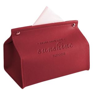 Rectangular PU Leather Promotional <b>Tissue</b> Box Cover & Facial <b>Tissue</b> Dispenser Custom Embossed Design for Thank You Gifts <b>Wedding</b> - Product Image 2