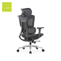 Chaise de bureau Kepospace au design moderne, siège relevable, chaise de direction exécutive, chaise de bureau entièrement en maille, chaise ergonomique réglable
