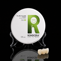 Bloc de zircone polyvalent Rondcera compatible avec le fraisage à sec ISO 13485 pour laboratoire dentaire, restauration de couronnes et bridges de haute précision