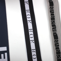 Logo personnalisé pour hommes, Boxer, sous-vêtements, bande de taille, slips, Nylon, Polyester, Spandex, Jacquard, bandes élastiques