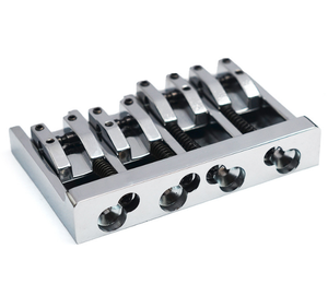 Accesorios de BAJO eléctrico de aleación de Zinc personalizados, puente de 4 cuerdas, placa de cuerdas, puente de cuerdas de guitarra BAJO inferior - Product Image 5