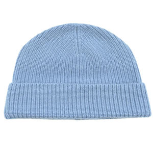 Bonnets en <span class=keywords><strong>laine</strong></span> mérinos de qualité supérieure, bonnets en tricot épais pour l'hiver, bonnets à revers chauds avec broderie, logo personnalisé pour hommes et femmes - Product Image 4