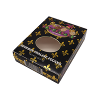 Boîte à bonbons en papier personnalisée avec fenêtre transparente, emballage rigide pour bonbons gélifiés, chewing-gums, en-cas