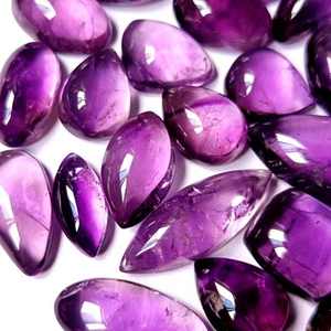 Calidad superior Natural púrpura amatista cabujón suelta Pequeña Piedra Preciosa para joyería - Product Image 6